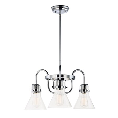 Maxim Lighting Seafarer 3-Light 21.5" Wide Polished Chrome Chandelier 26116CDPC